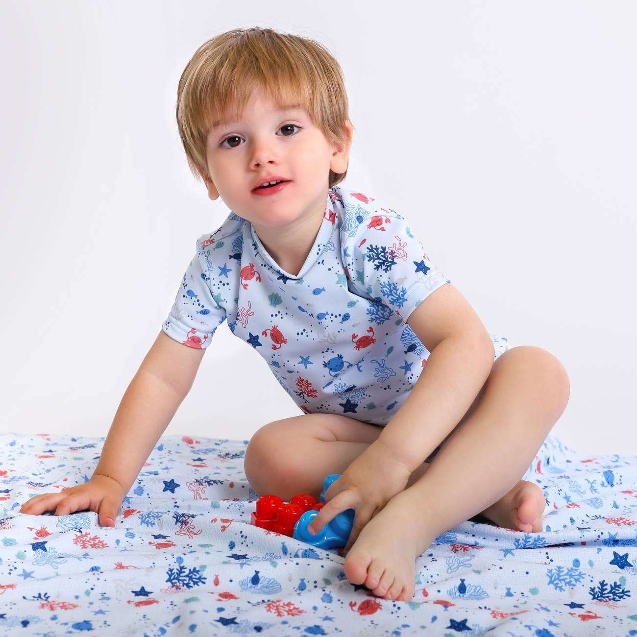 Blue 16384 - Baby beach towel - SS 25 for wholesale on Faire0