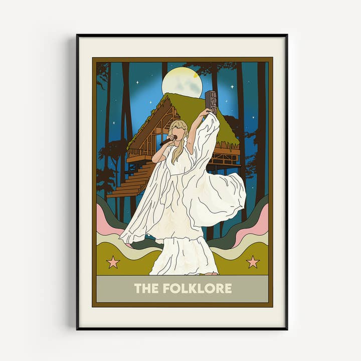 The Folklore Eras Tarot Print for wholesale by Twisted Rebel Designs