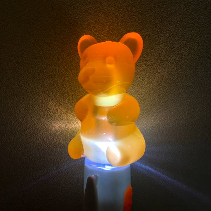 Geddes - Wholesale Highlighter - Scented Gummy Bear Light up Highlighter 24/dsp3