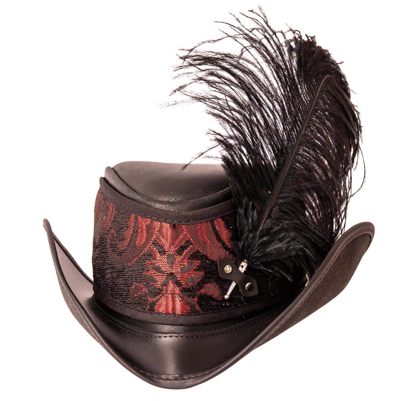 American Hat Makers - Vente Chapeau en feutre – unisexe - Chapeau de Festival en Cuir - Style Réversible Ren3