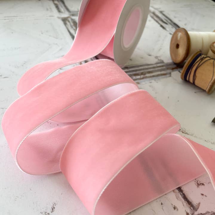 Pink Velvet Ribbon 38mm - 3 Meter roll for wholesale by Imaginediy