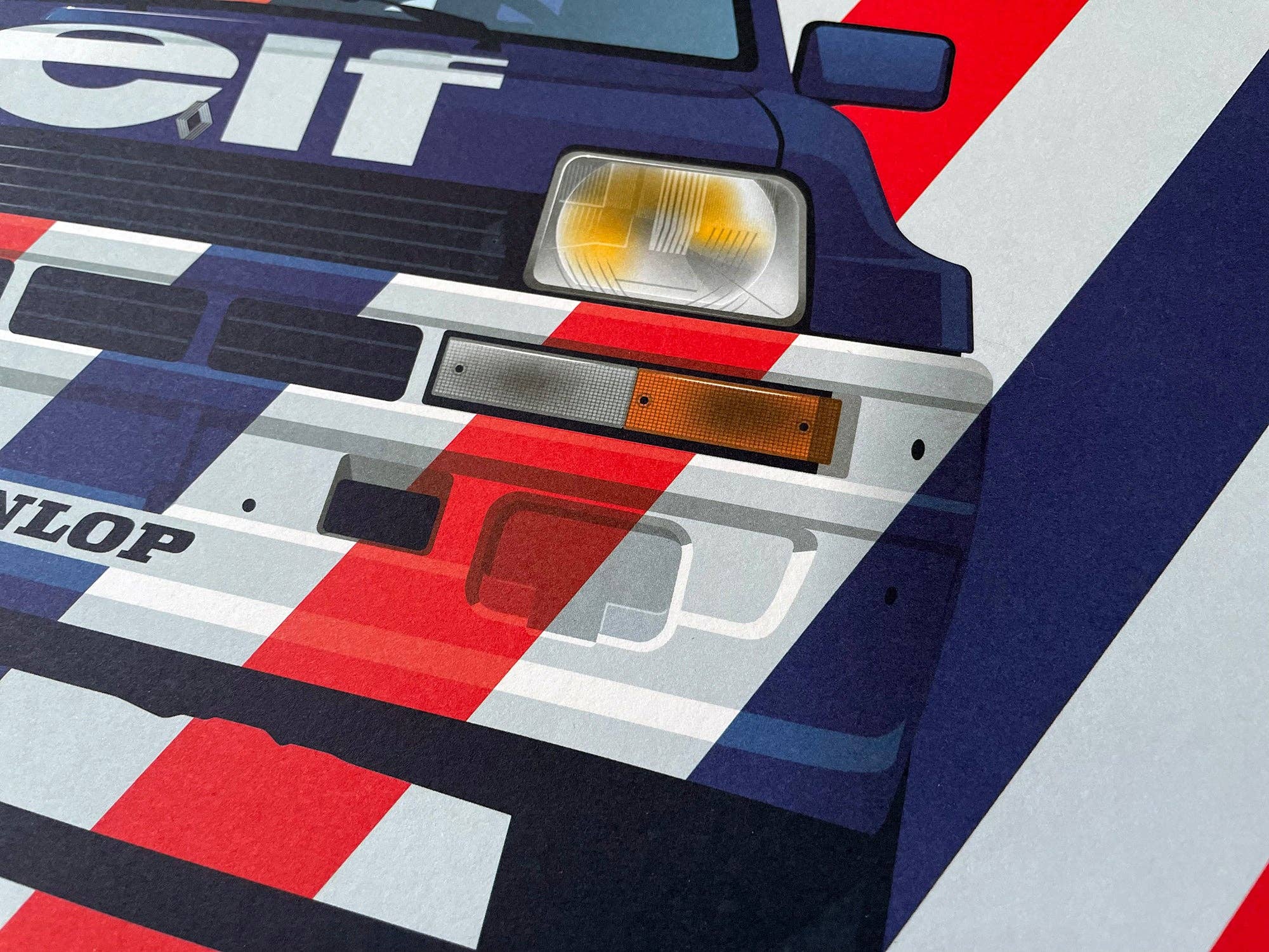 Ricardo Fine Car Artwork - Wholesale Art Print - Jean Ragnotti, Renault 5 Turbo Elf Eurocup4