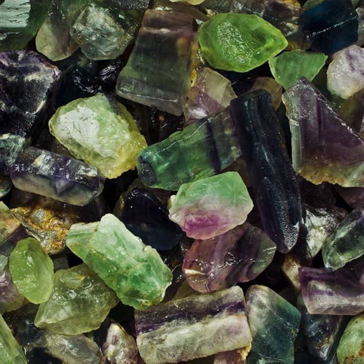 Fantasia Mining - Wholesale Spiritual Stone/Crystal - Rough Rainbow Fluorite- China - Raw Natural Stones (1 lb)
