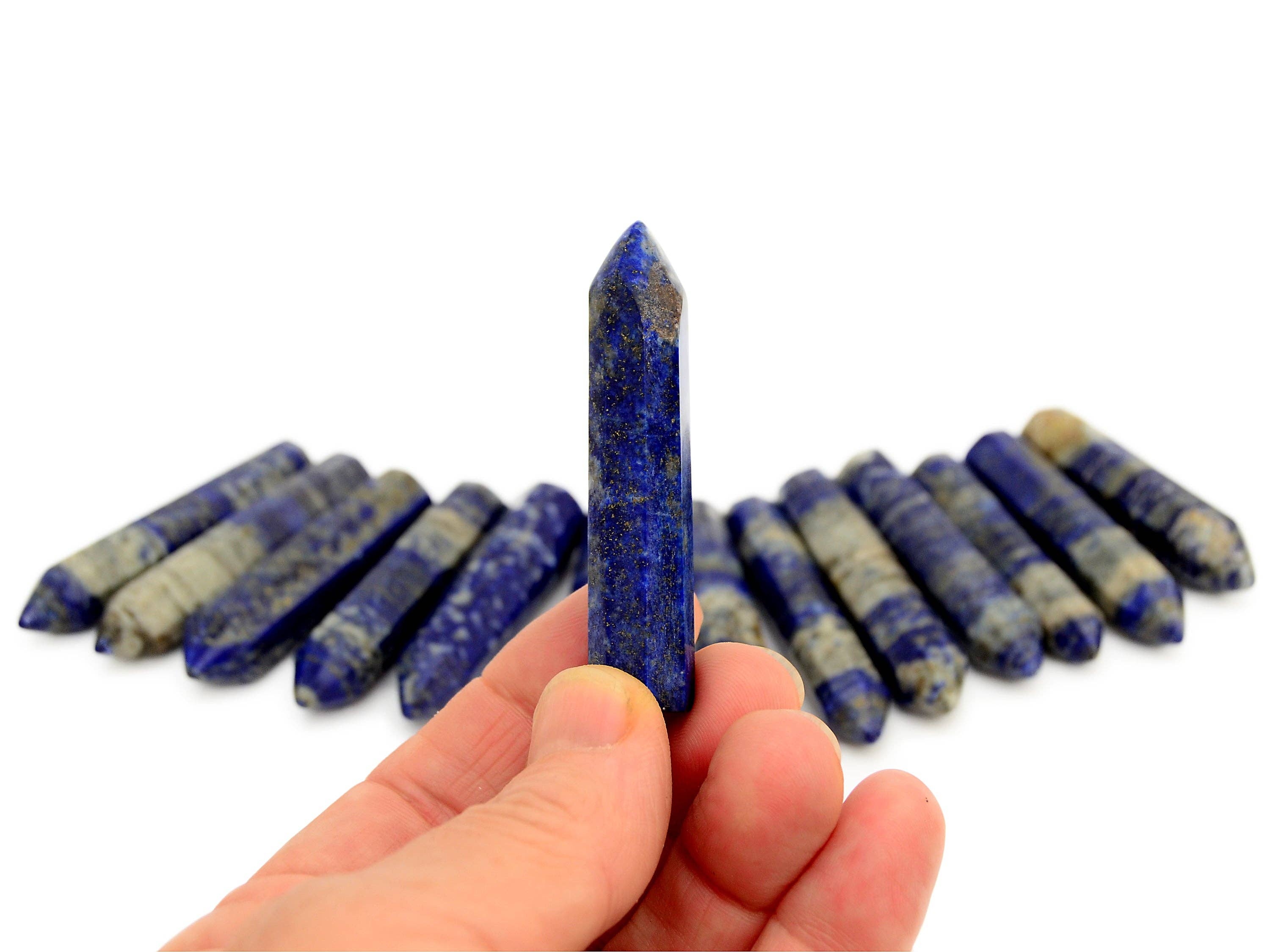 Kaia & Crystals - Wholesale Spiritual Stone/Crystal - Lapis Lazuli Point Crystal (50mm - 55mm)7