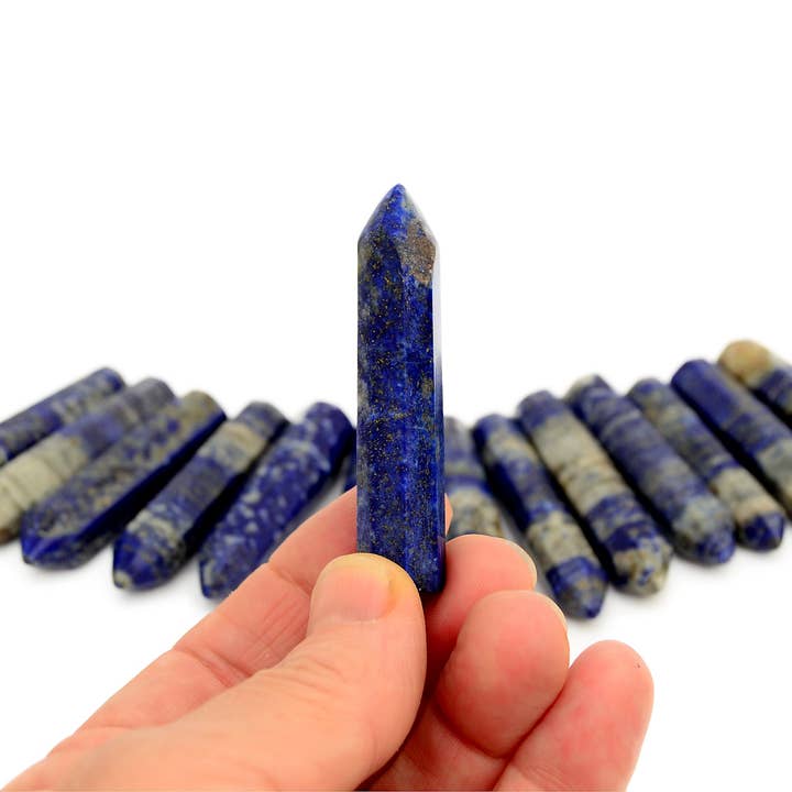 Kaia & Crystals - Wholesale Spiritual Stone/Crystal - Lapis Lazuli Point Crystal (50mm - 55mm)7