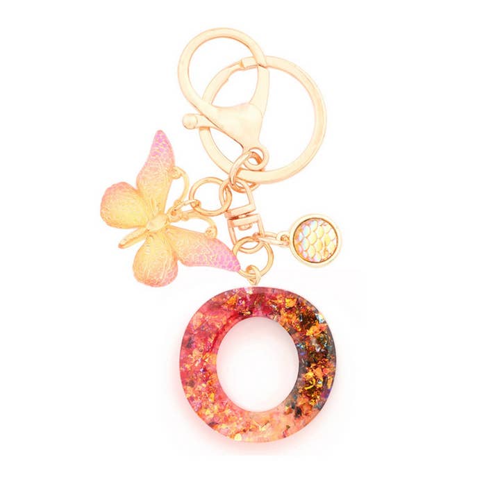 ACCITY - Wholesale Keychain - Women's - Creative Crystal Letter Keychain with Resin Sequins_CWAB502114