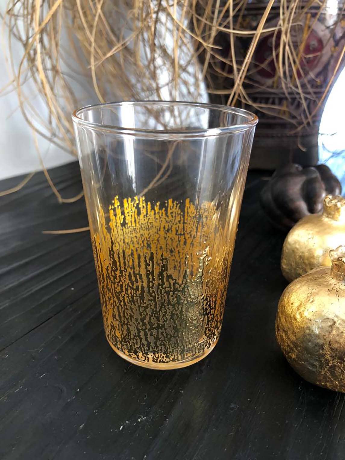 Scents and Feel - Venta al por mayor Copas de cóctel/licor - Juego de 6 vasos de té diseño Gold Flame4