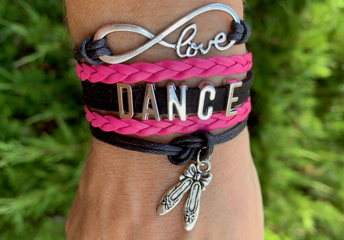Sportybella – wholesale Charm/dangle bracelet – Ballet Charm Bracelet - Pick Colors3