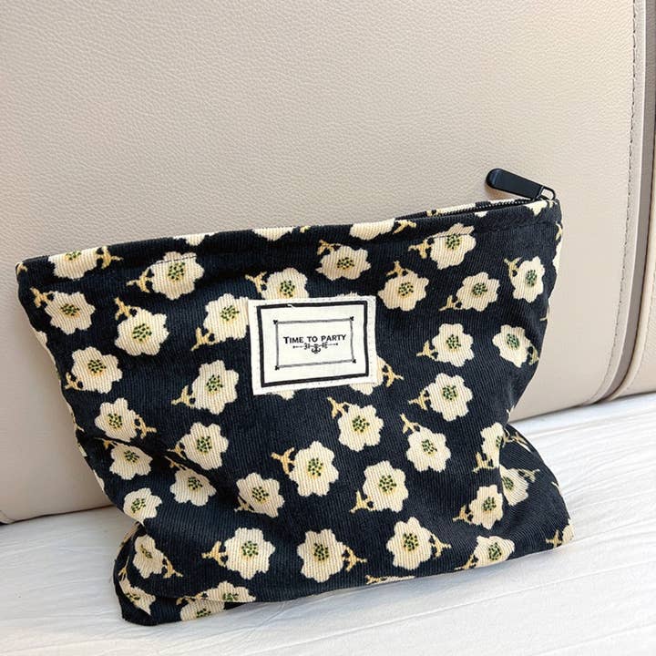Funkyrel® Atzbranding Limited - Wholesale Make-up/cosmetic bag - Cosbai - Vintage Floral Print Makeup Bag6