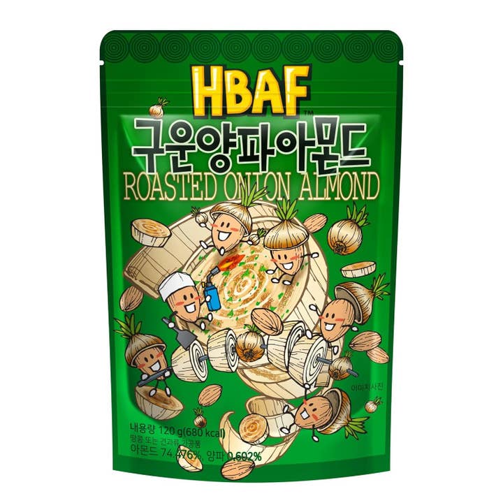 HBAF Roasted Onion Almond 120 g for wholesale by Beauty Bridge Inc