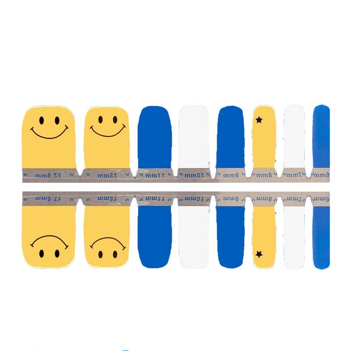 Pedicure - Smiley Face Nails for wholesale by Nails Mailed