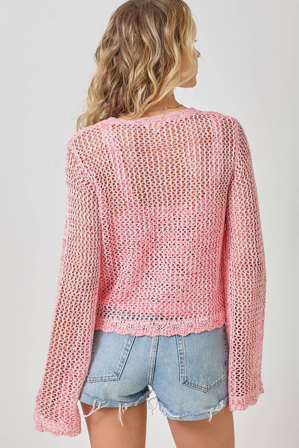 Mystree - Wholesale Cardigan - Women's - 61100 Crochet Style Knit Cardigan 25