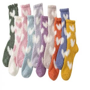 Wholesale Christmas Fuzzy Socks in 3 Styles - DollarDays