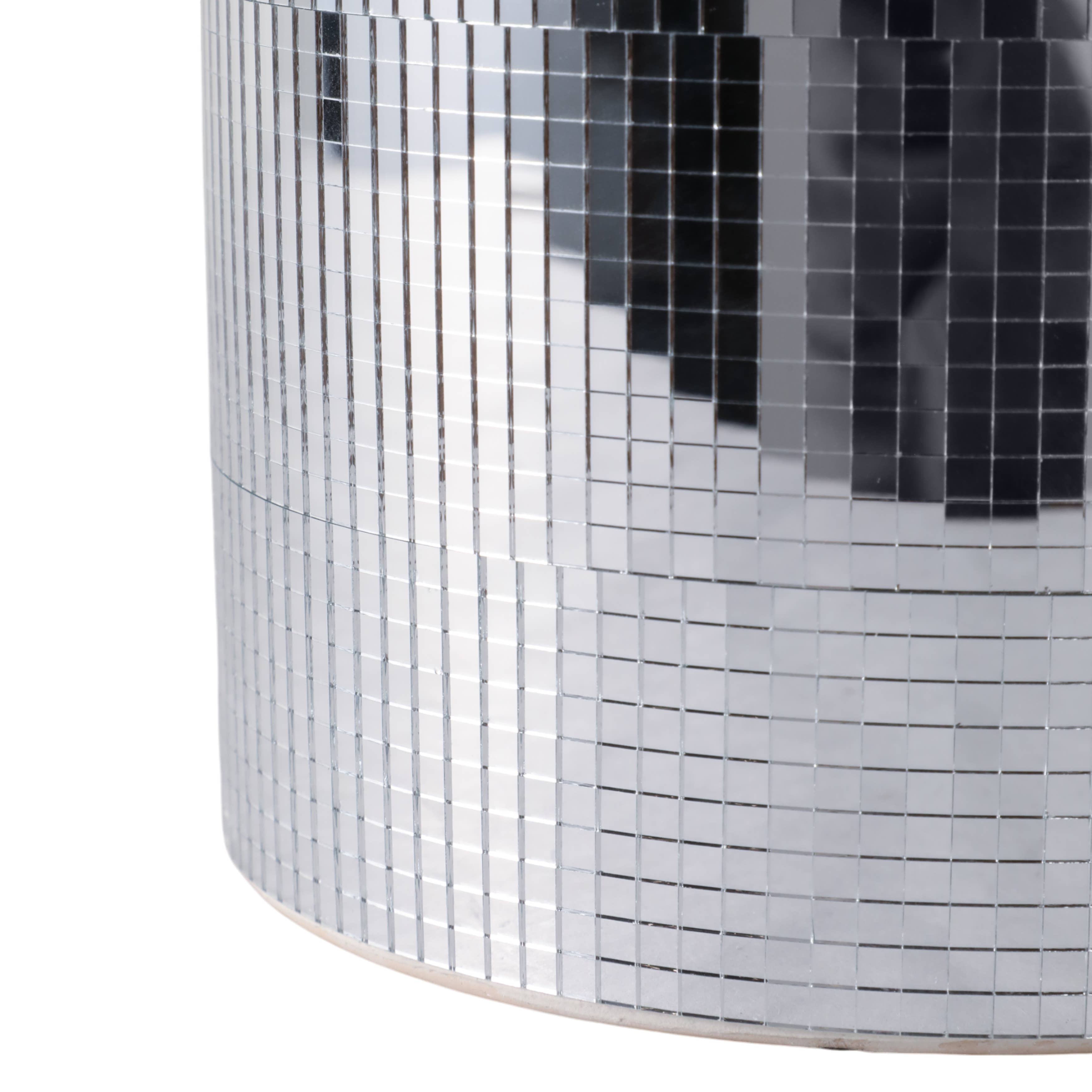 Sagebrook Home - Wholesale Plant Pot - Planters Set of 2 - Silver Ceramic Disco Mirror, 6/7 in.8