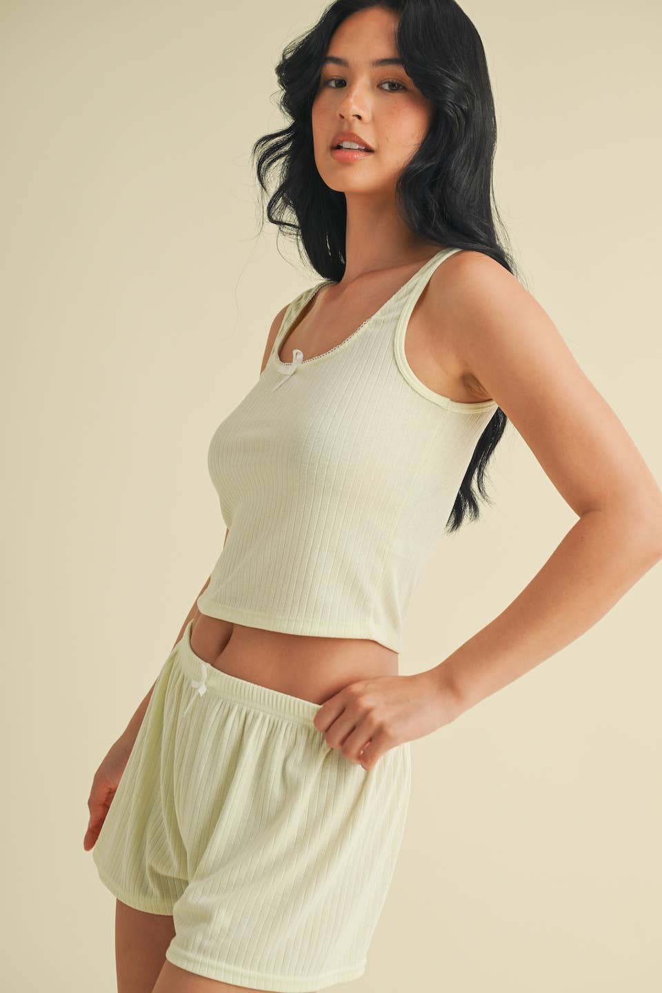 KIMBERLY C - Venta al por mayor Camiseta sin mangas - Mujer - Camiseta de Tirantes Punto Calado Lounge32