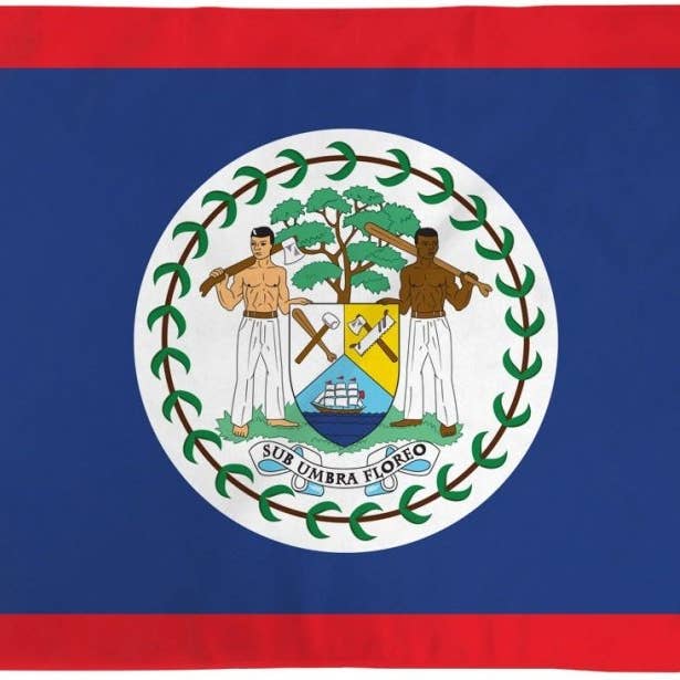 Flags Importer - Wholesale Flag - Belize Flag 3x5ft Poly1