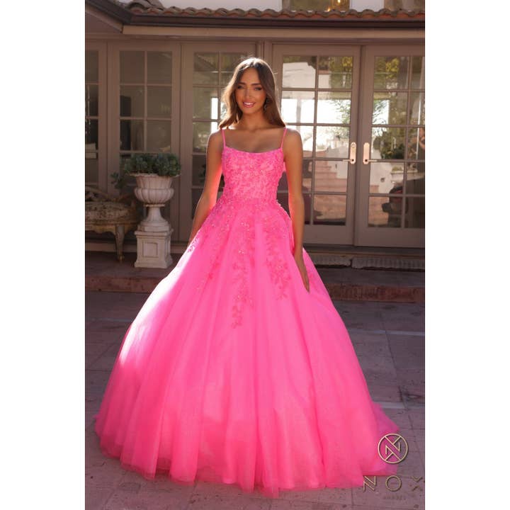 Sequin Quinceañera Dress - H1464 for wholesale by Noxanabel
