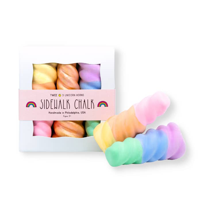 TWEE made for little hands - Wholesale Chalk - RAINBOW UNICORN HORN | HANDMADE SIDEWALK CHALK | BEST SELLER1
