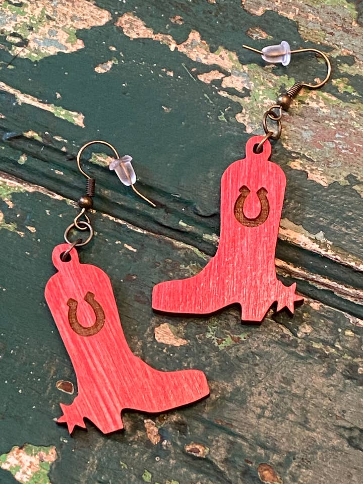 boucles d'oreilles de cowboy pour la vente par Suchfungoods