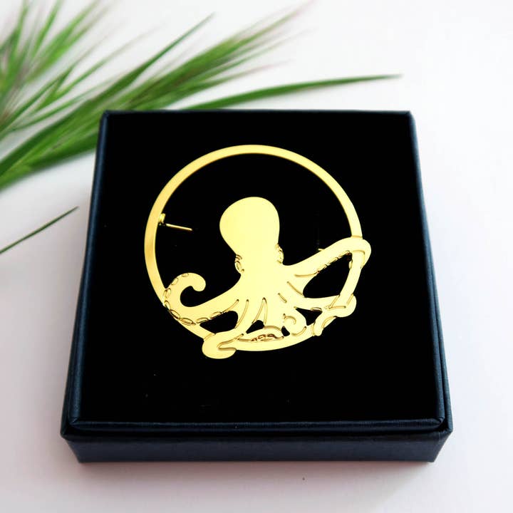 Hirondelle Bijoux - Wholesale Brooch - Octopus brooch1