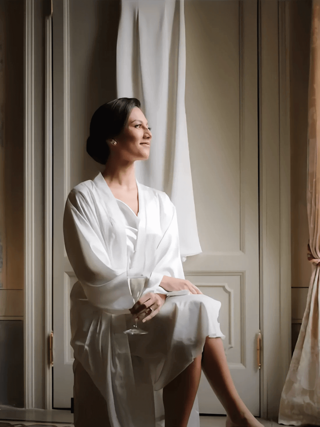 Ulivary – Großhandel Schlafanzug-Set – Damen – Elegantes Robenkleid & Pyjama-Set Braut13