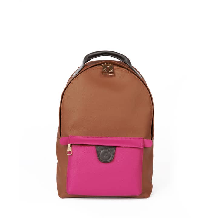 ALLBYB - Vente Sac à dos – femme - Sac à dos Grace en cuir rose