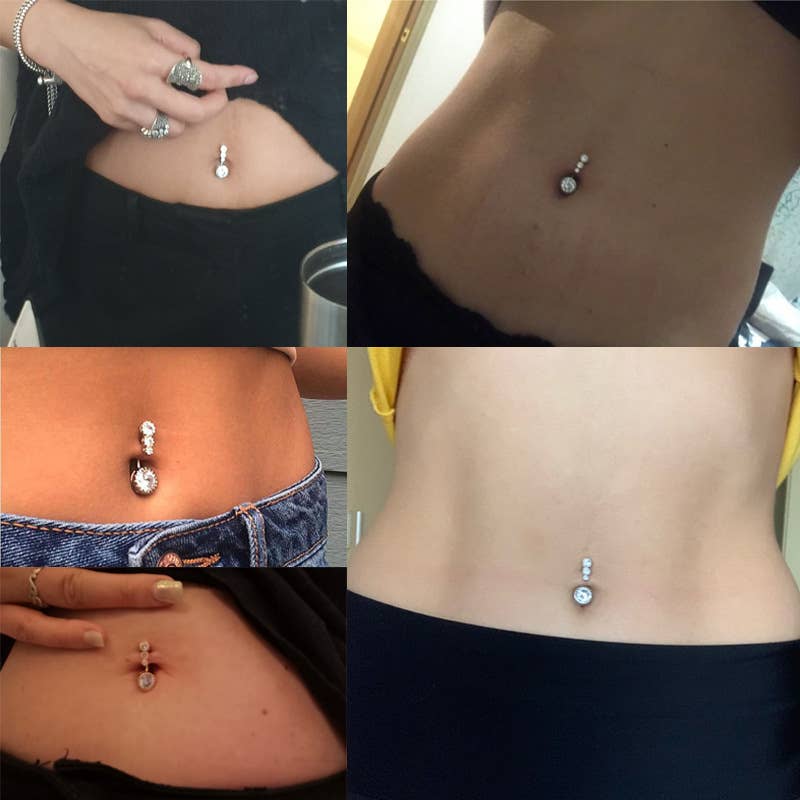 Gemscape UK - Vente Piercing de nombril - Bijoux de piercing pour nombril en 8 couleurs éclatantes15