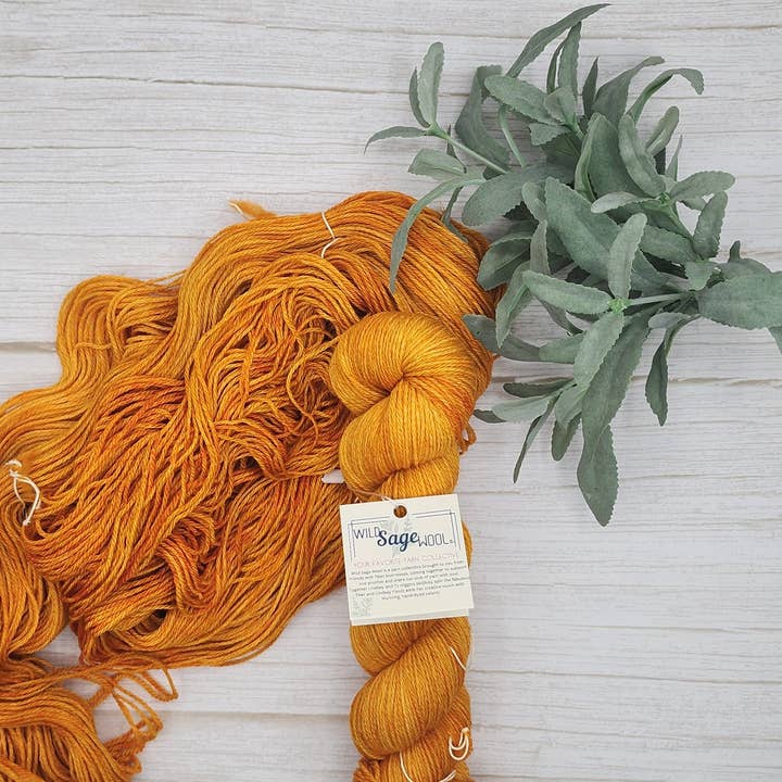 Marigold Delights - Fingering — Dye to Order for wholesale by Wild Sage Wool