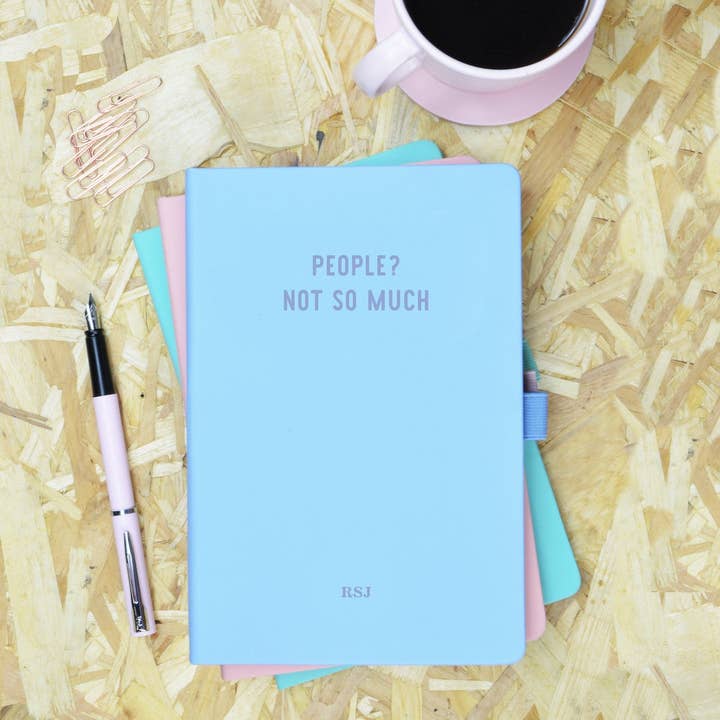 People? Not So Much Blue & Purple Notebook for wholesale by Flamingo Candles