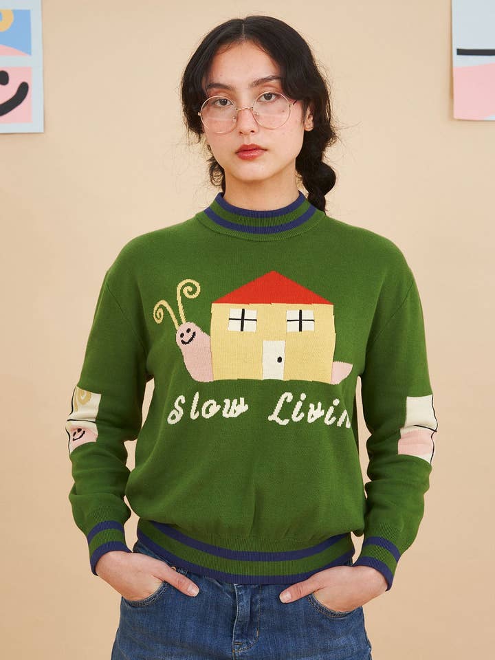 The Slow Living Sweater for wholesale by Kina and Tam