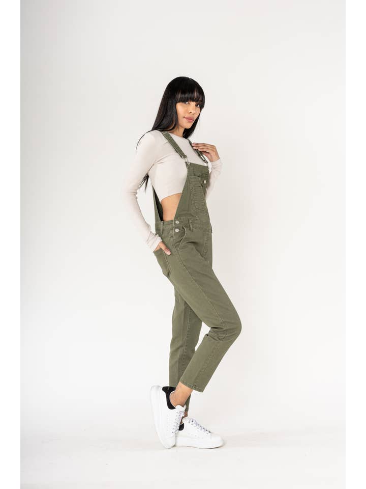 Nina Carter - Wholesale Overalls - Women's - S512 wide stretch boyfriend jean denim overalls14