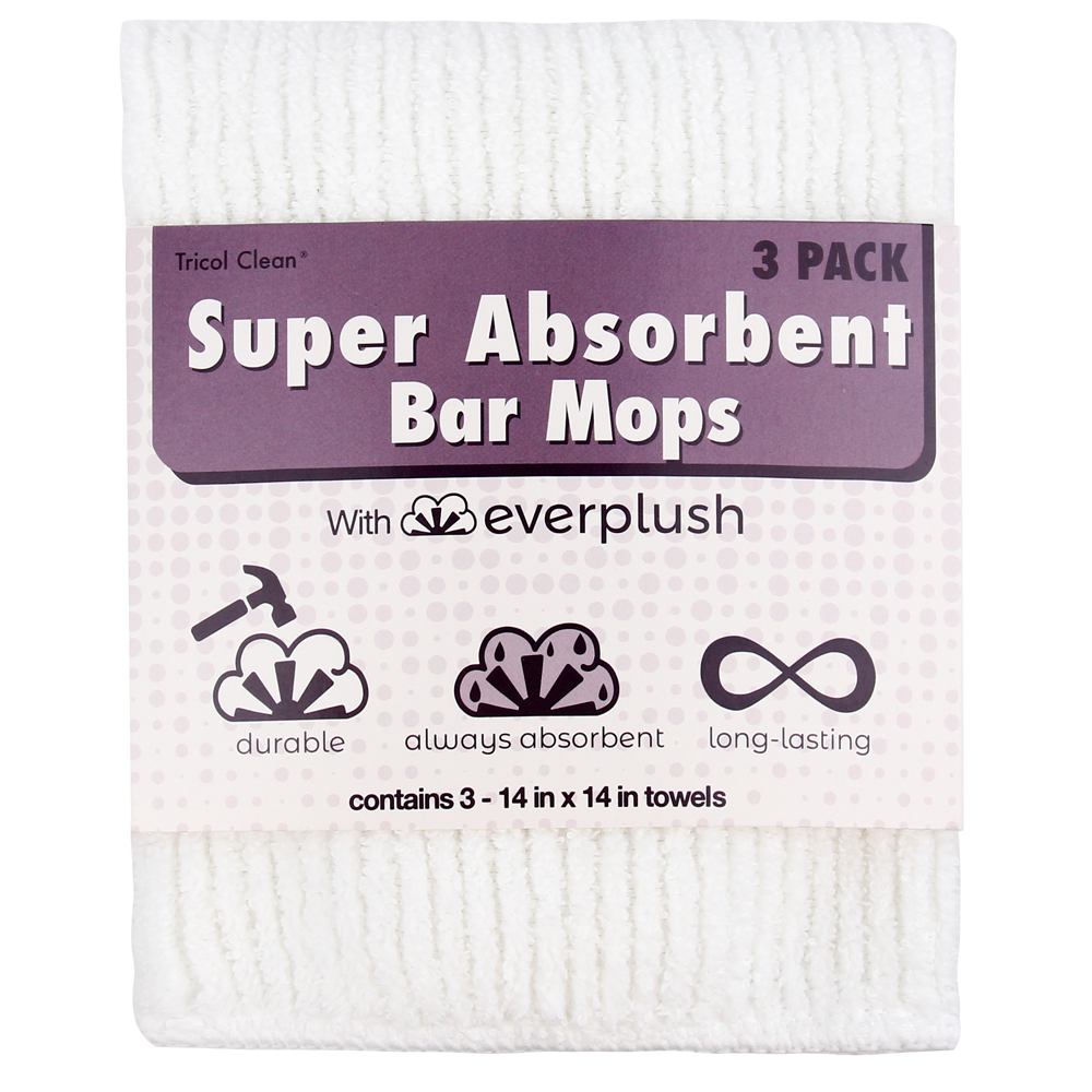 Everplush - Wholesale Dishcloth - Everplush Cotton Bar Mop Towels - 3 Pack2