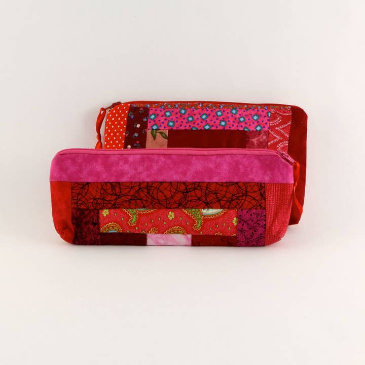 Atizan Goods by PeaceQuilts - Wholesale Pouch - Women's - 'Kwilt Fou' Quilted Zipper Pouch Set4