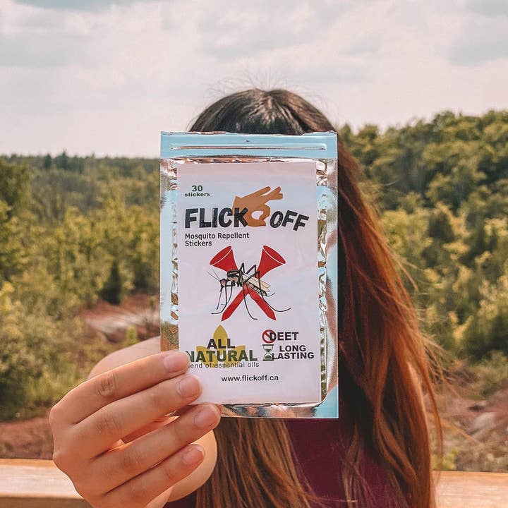 Mosquito Repellent Stickers - Pack of 5 Sheets (30 Stickers) for wholesale by Flick Off