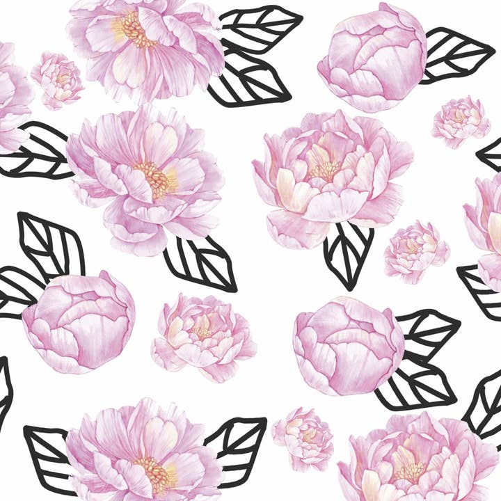 Graphic Peony Charger - (SQUARE) for wholesale by Altoonastore