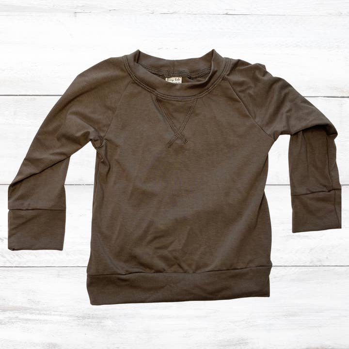 Cuello redondo en guijarro para venta al por mayor de Honey Babe Clothing