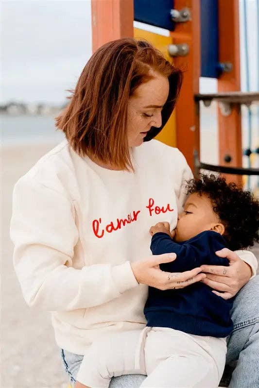 Limky – Sweatshirt - Mulher por atacado – Moletom para gestantes e amamentação « L'Amour Fou »8