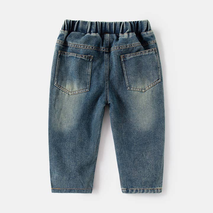 blue 18M-6Y Toddler Boys Ripped Jeans Wholesale Boys Clothing V3824030400006 for wholesale on Faire