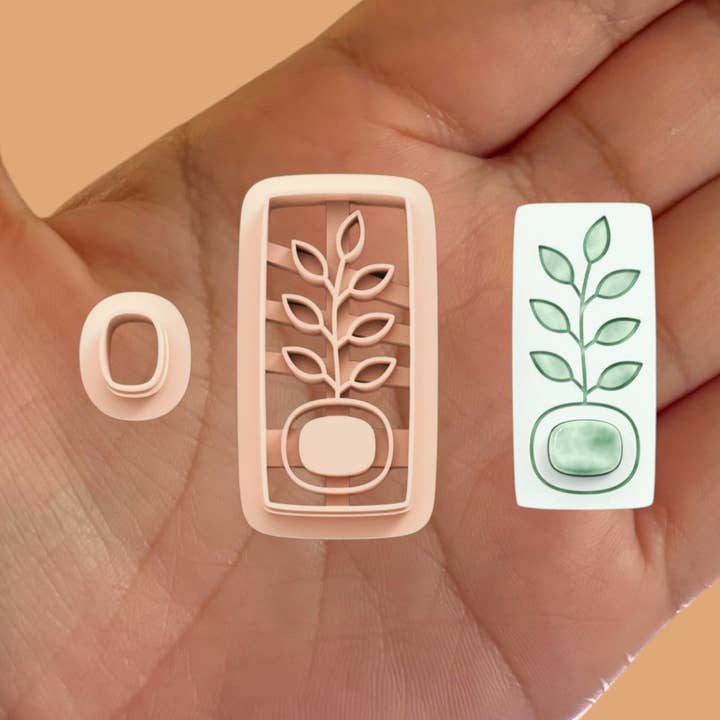 Organic Modern Earring with Precious Stone D for wholesale by Roussell Prints and Demand LLC