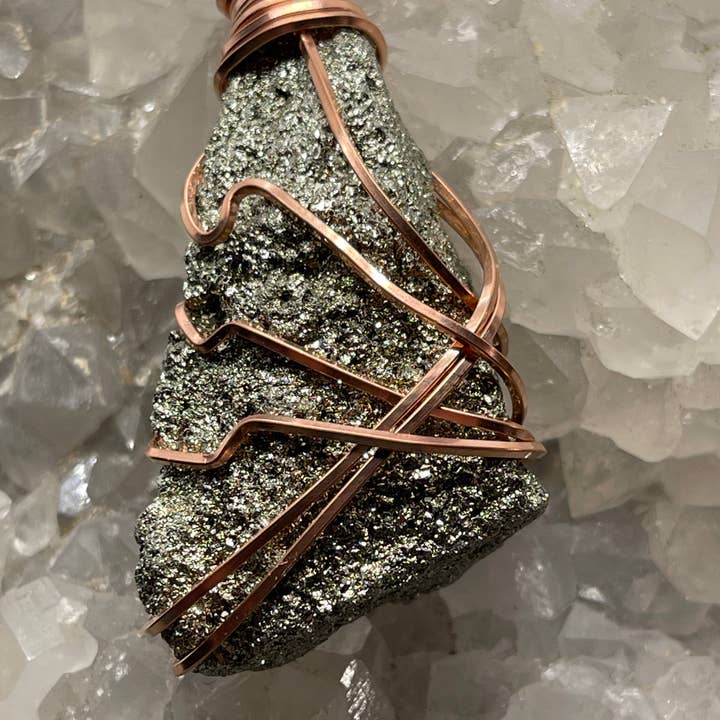 Pendente Pyrite Lg por atacado de Best South Gems