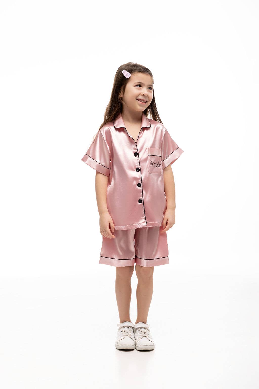 Sisters G Kids – wholesale Sleepwear set – Kids – Short Satin Pajamas for Kids6