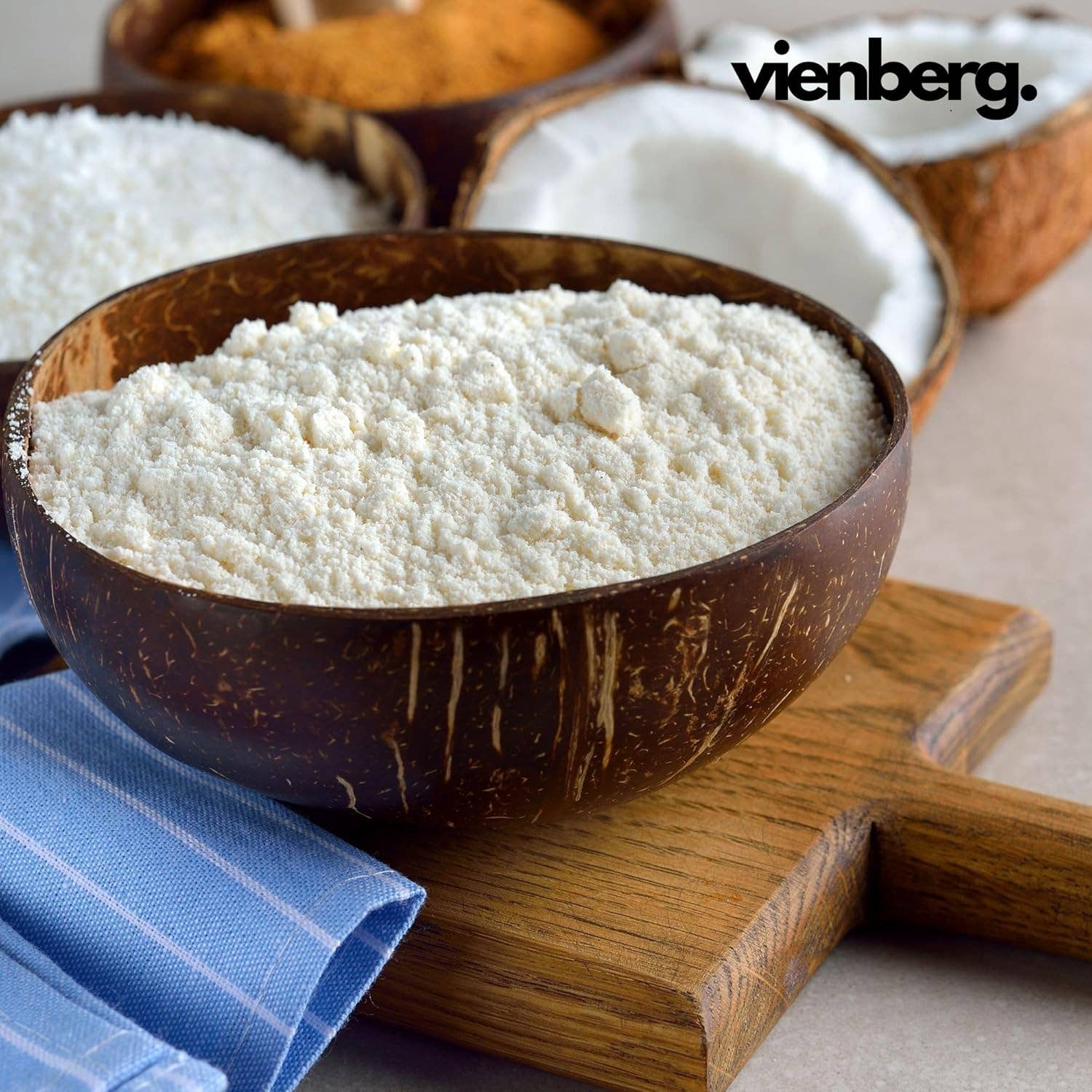 Biomatea - Wholesale Serving Utensil - Coconut 4-piece Bowl Set – 2 Bowl + 2 Spoons – Handmade6