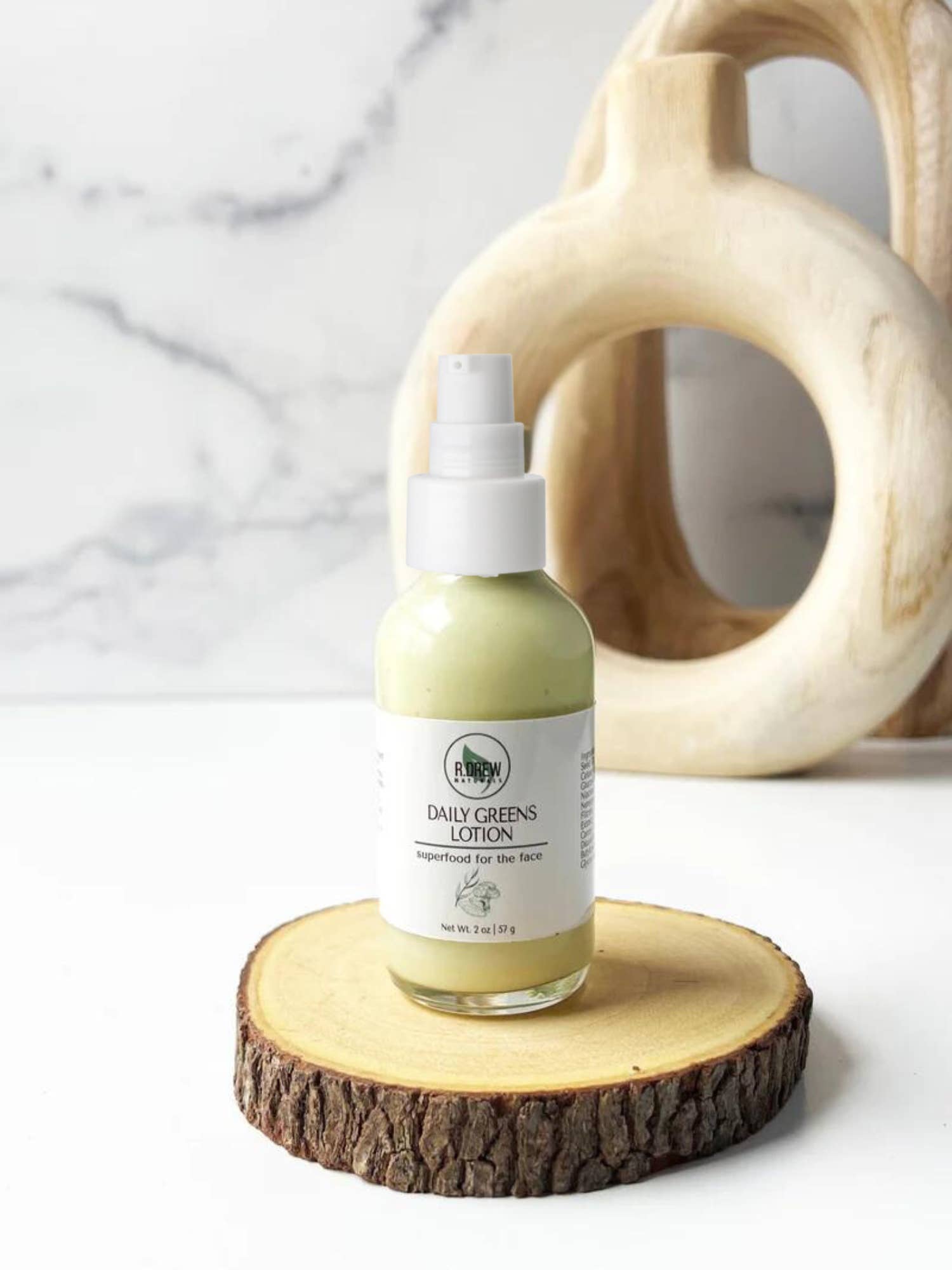 R. Drew Naturals, LLC – Hidratante facial por atacado – Daily Greens Loção Facial