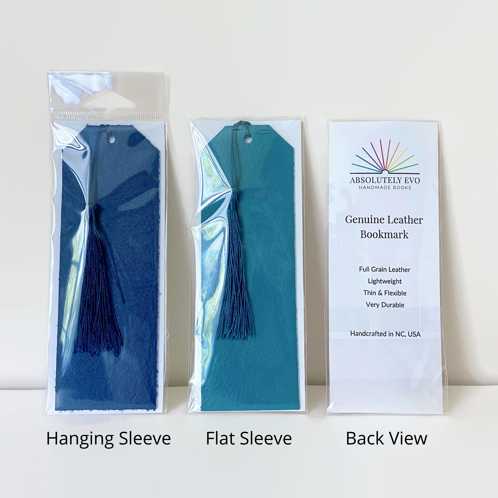 Absolutely EVO - Wholesale Bookmark - Leather Bookmark, Choose Your Color, Book Lover Reading Gift2