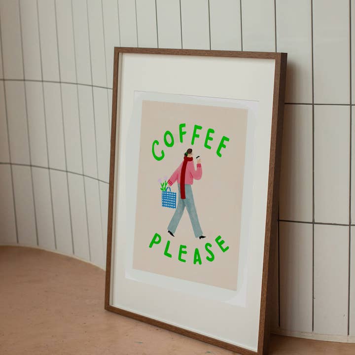 Martha Ratcliff Illustration - Wholesale Art Print - COFFEE PLEASE PRINT0