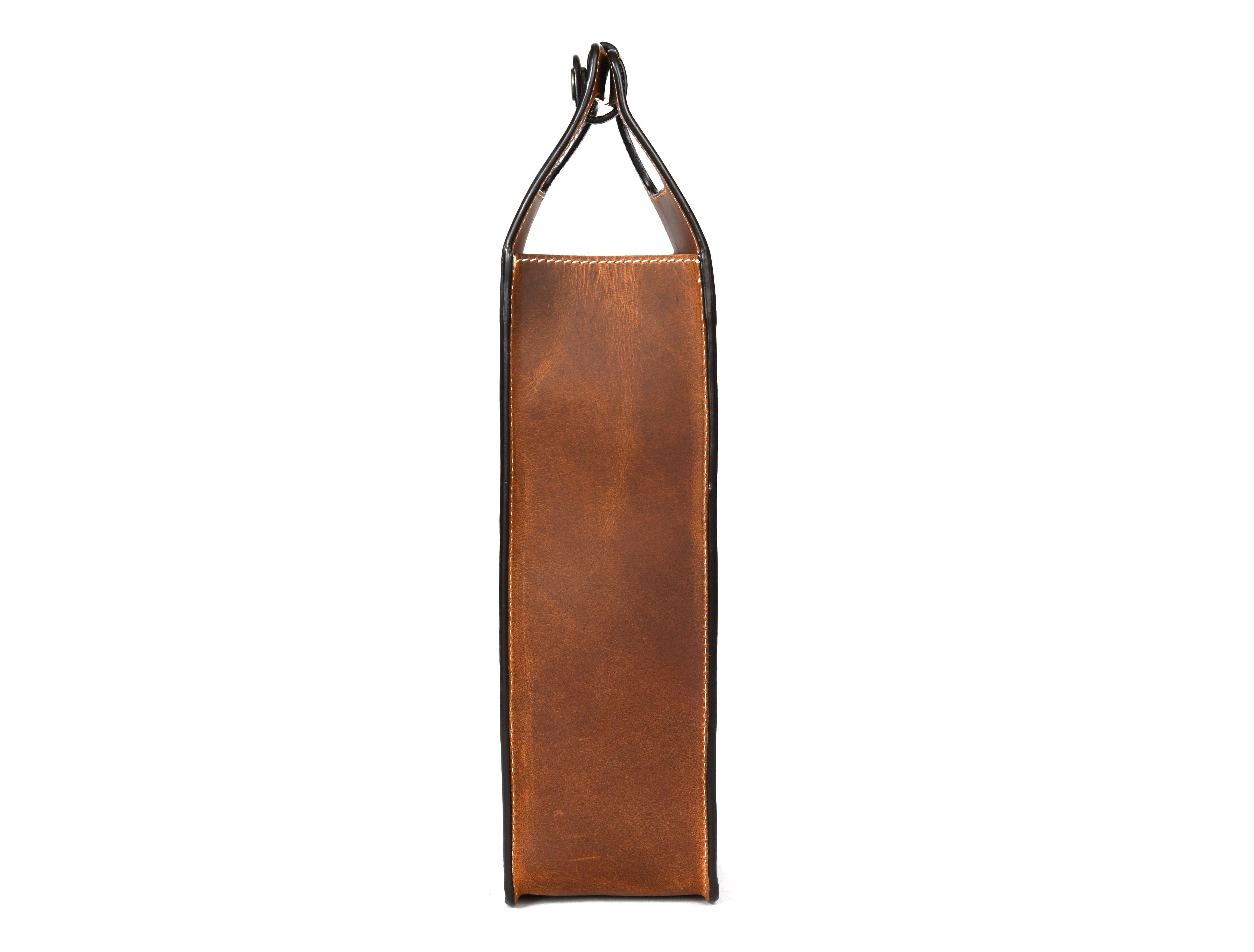 TLG Canada - Wholesale Wine Tote - Leather Wine Caddy