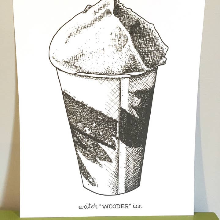 Henson Handmade - Wholesale Art Print - Philadelphia Water Ice Single - Print