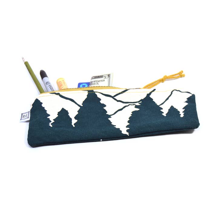Pencil Case - Vista // Mountain Print Pouch for wholesale by Rachel Elise Studio