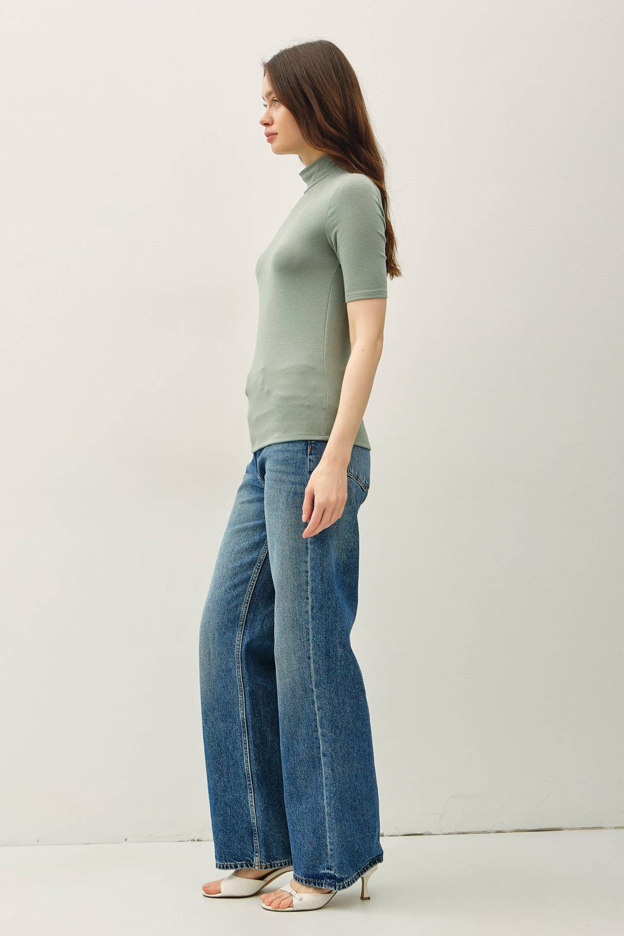 Be Cool - Vente Haut en maille – femme - HAUT EN MAILLE À COL MONTANT À MANCHES COURTES9