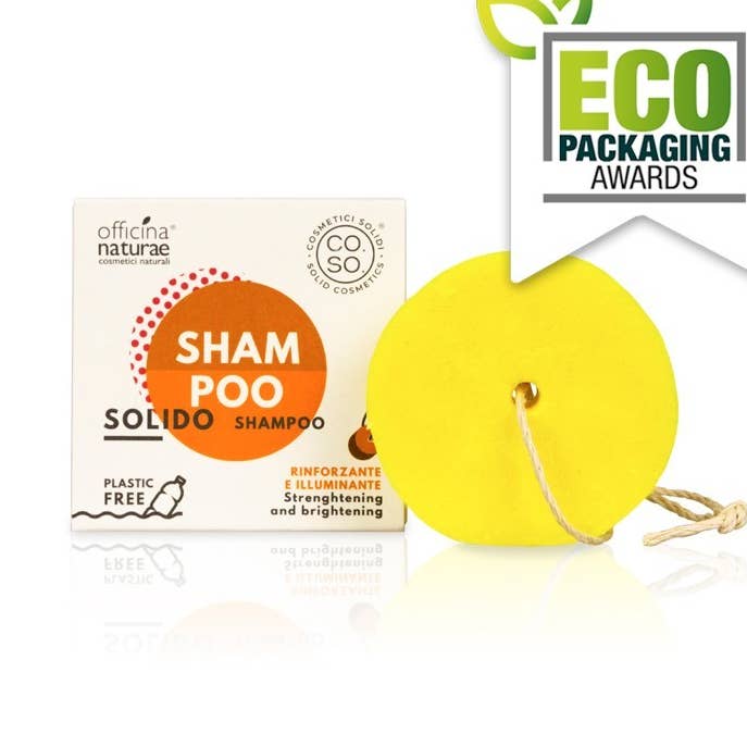 Shampoo solido rinforzante e illuminante per la vendita all'ingrosso da parte di Officina Naturae